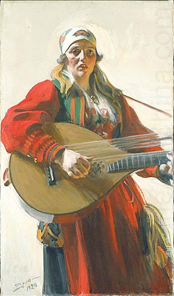 Anders Zorn Home Tunes, oil painting picture